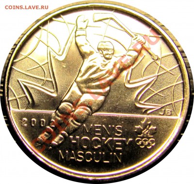 E43 Канада 25¢ Хоккей 2009 UNC до 04.12 в 22°° - E43 25c Hockey_1