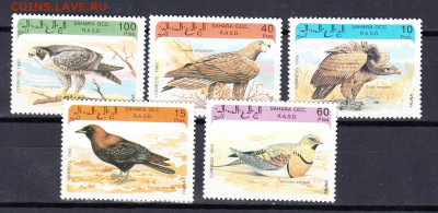 Сахара 1993 хищные птицы 5м** до 27 09 - 46б