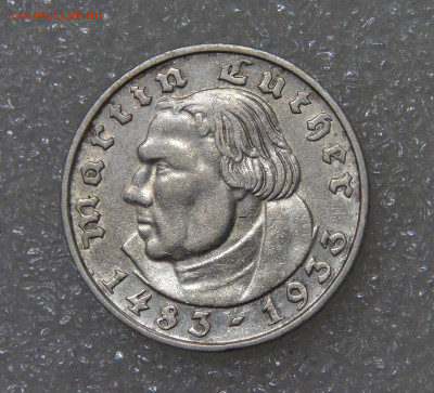 2 рейхсмарки 1933 Мартин Лютер до 23.09.2022 (пт. 22-00) - DSC04479.JPG