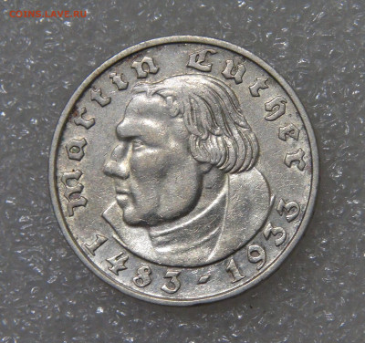 2 рейхсмарки 1933 Мартин Лютер до 23.09.2022 (пт. 22-00) - DSC04478.JPG