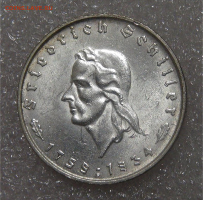 5 рейхсмарки 1934 Фридрих Шиллер до 23.09.2022 (пт. 22-00 - DSC05884.JPG