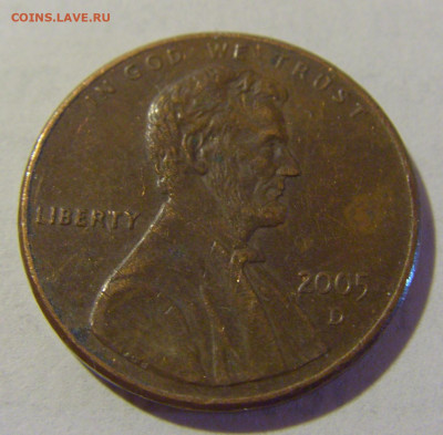 1 цент 2005 D США №1а 01.10.2022 22:00 МСК - CIMG0209.JPG