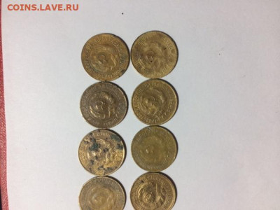Погодовка СССР: 1 коп - 8 монет 1926-1933, есть нечастые - 1к ссср 8шт А ДенеШ