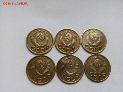 Шесть монет 1 копейка 1952,53,54,55,56,57 года Домашние. - IMG_20220926_171215
