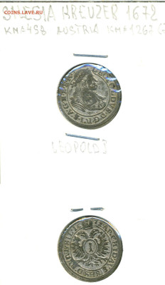 Силезия 1 крейцер, 1672 до 29го - silesia1kr1762