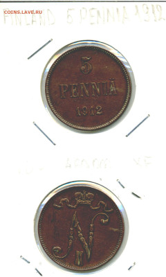 Финляндия 5 пенни, 1912 - fin5p1912