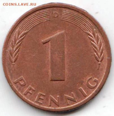 ГЕРМАНИЯ 1 пфенниг 1994 г. D до 04.10.22 г. в 23.00 - 044