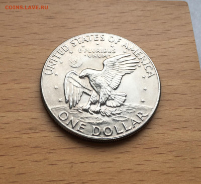 Крона Шайба США 1$ доллар 1974 Орёл Лунный Доллар Эйзенхауэр - IMG_1174.JPG