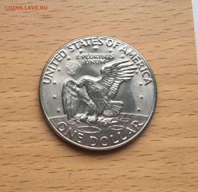 Крона Шайба США 1$ доллар 1974 Орёл Лунный Доллар Эйзенхауэр - IMG_1173.JPG