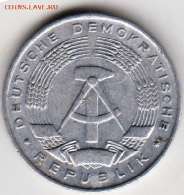 ГДР 1 пфенниг 1968 г. до 04.10.22 г. в 23.00 - 012