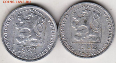Чехословакия 10 геллеров 1981-1982 г. до 04.10.22 г. в 23.00 - 016