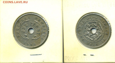 Южная Родезия 1 пенни, 1941 до 3го - Rodezia1p1941