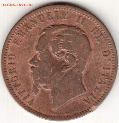 ИТАЛИЯ 10 чентезимо 1866 г. до 10.10.22 г. в 23.00 - 022