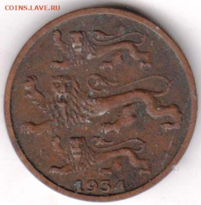 ЭСТОНИЯ 2 сенти 1934 г. до 10.10.22 г. в 23.00 - 025