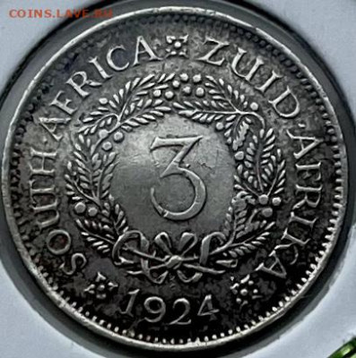 Южная Африка 3 пенса 1924 до 10.10.22 22:00 мск - 5BA3D491-F701-499F-9A4D-E78868142195