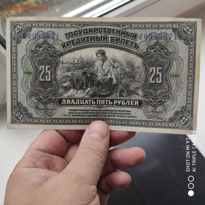 Государственный кредитный билет 1918 г. - до 12.10 до 22.00 - 1665060965757