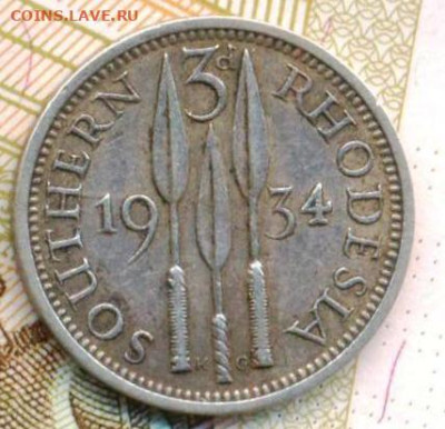 Южная Родезия 3 пенса 1934 до 10.10.22 22:00 мск - 3DDADB1D-1BFF-4668-8B6E-33420516156C