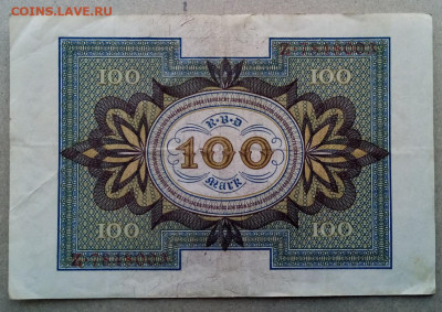 Германия 100 марок 1920 г. Окончание: 10.10.22.22:00 - IMG-20221004-172026