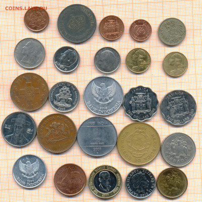 монеты разные 5 от 5 руб. фикс цена - лист 5а 001