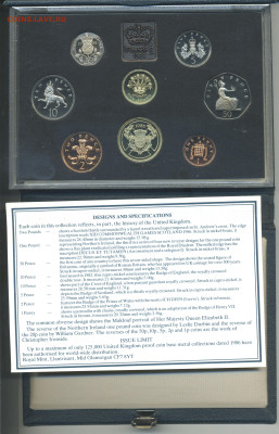набор Великобритании 1986 PROOF - nabor1986