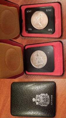 Канада 1 доллар, 1973 100 лет конной полиции Канады - Canada1dol1973