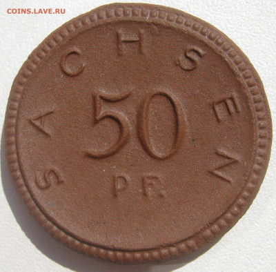 Германия Саксония нотгельд 50 пфеннигов 1921 фарфор до 14.10 - IMG_1929.JPG