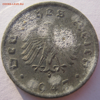 Германия оккупация союзников 5 пфеннигов 1947 D до 14.10 - IMG_0018.JPG