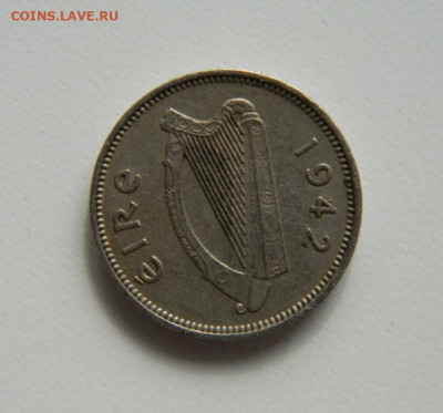 Ирландия 3 пенса 1942 г. (Фауна) до 19.10.22 - DSCN2970.JPG