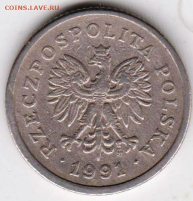 Польша 20 грошей 1991 г. до 20.10.22 г. в 23.00 - 032