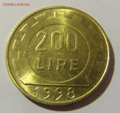200 лир 1998 Италия №1 20.10.22 22:00 М - CIMG4757.JPG