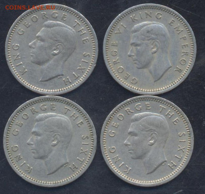 ФИКС. Новая Зеландия 3 пенса 1947-1952 г. 18.10.2022 г. 22-0 - 3 пеннса 1947-52 1