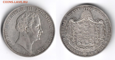Германия. Германия. Пруссия. 2 талера 1840. 19.10.22 21-00+ - 002