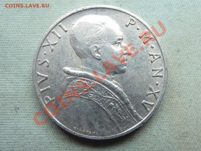 ВАТИКАН 5 лир 1953г. Pius XII  до 6.12.11 в 22-00 - MEMO0006.JPG