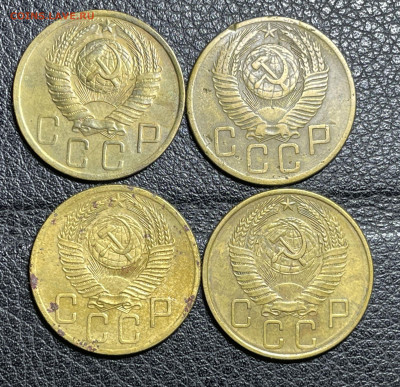 5 копеек 1949-1957 - 4 штуки с 200. до 18.10.2022 в 22.00 - Фото 14.10.2022, 03 07 16