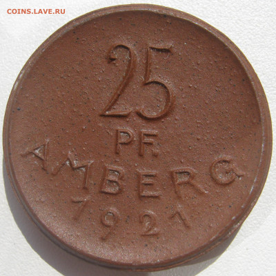 Германия Амберг нотгельд 25 пфеннигов 1921 фарфор до 21.10. - IMG_1917.JPG
