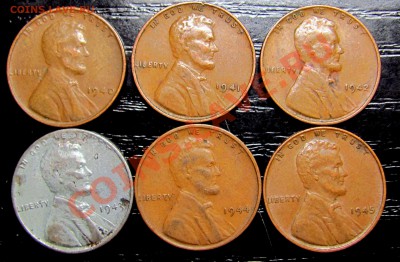 E52 1¢ США 6 шт. 1940-1945 до 06.12 в 22°° - E52 1c USA 1940-45_1