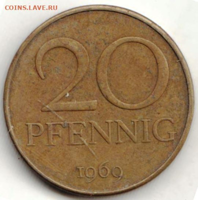 ГДР 20 пфенниг 1969 г. до 23.10.22 г. в 23.00 - 056
