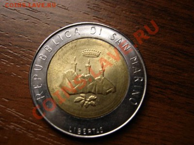 й Сан Марино 500 лир 1986"гусли" биметалл  до 03.12 в 15.00М - IMG_0177