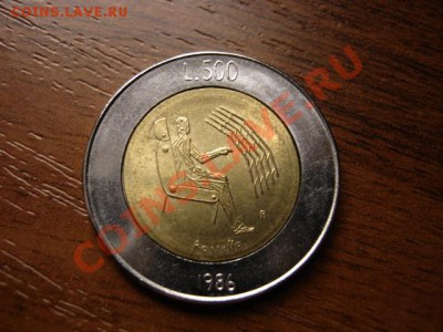 й Сан Марино 500 лир 1986"гусли" биметалл  до 03.12 в 15.00М - IMG_0176