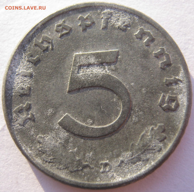 Германия оккупация союзников 5 пфеннигов 1947 D до 21.10. - IMG_0021.JPG
