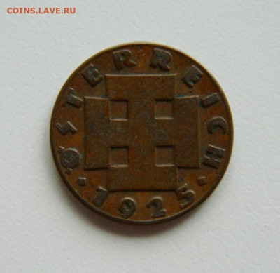 Австрия 2 гроша 1925 г. до 24.10.22 - DSCN2741.JPG
