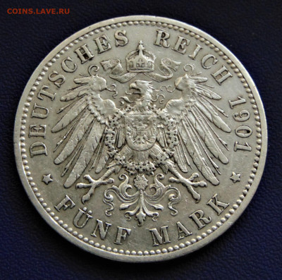 Пруссия. 5 марок 1901 А. До 22.10.22 - DSC02871.JPG
