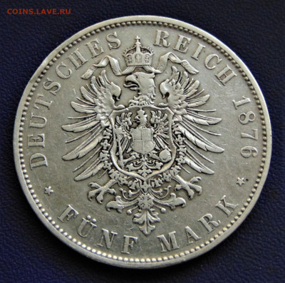Бавария. 5 марок 1876 D. До 22.10.22 - DSC02866.JPG
