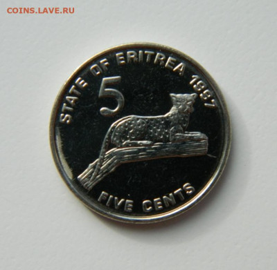 Эритрея 5 центов 1997 г. (Фауна) до 24.10.22 - DSCN3218.JPG