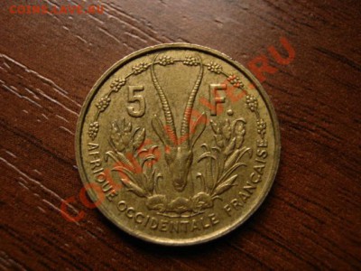 Французская Западная Африка 5 франк 1956  до 03.12 в 15.00 М - IMG_0084