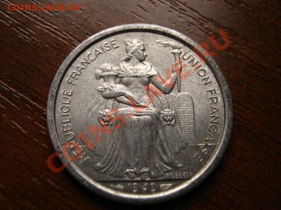 Французская Океания 1 франк 1949  до 03.12 в 15.00 М - IMG_0051