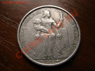 Французская Океания 5 франков 1952  до 03.12 в 15.00 М - IMG_0056