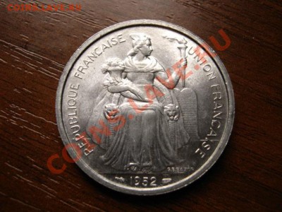 Французская Каледония 5 франков 1952 Птиц  до 03.12 в 15.00М - IMG_0058