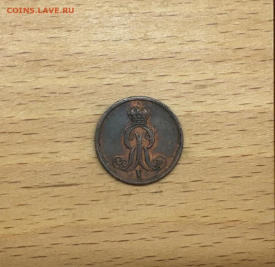 Ганновер 1 пфенниг 1855 Германская Империя Германия - gannover_1_pfennig_1855_germanskaja_imperija_germanija (1)