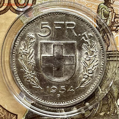 Швейцария 5 франков 1954 до 26.10.22 22:00 - 473F986D-23CB-4DF0-A5ED-F2316ABFE691